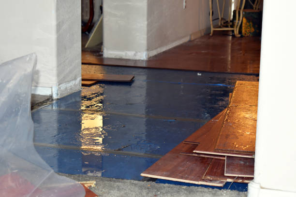 Professional Flood Cleanup technician working in Medusa, NY